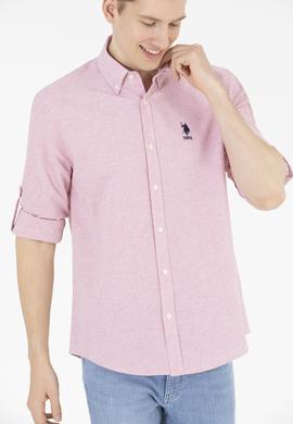 Erkek Kırmızı Uzun Kollu Gömlek - 50265492014