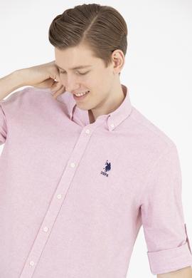 Erkek Kırmızı Uzun Kollu Gömlek - 50265492014