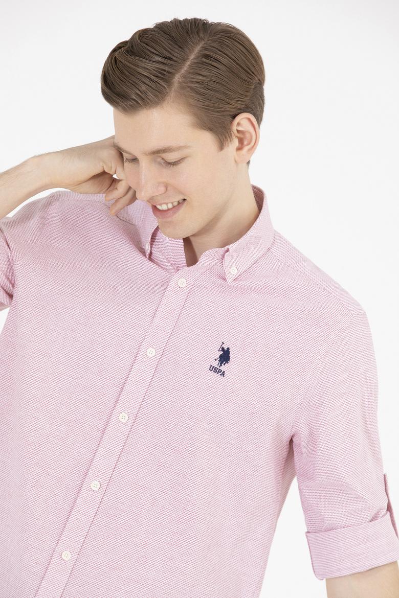 Erkek Kırmızı Uzun Kollu Gömlek - 50265492014