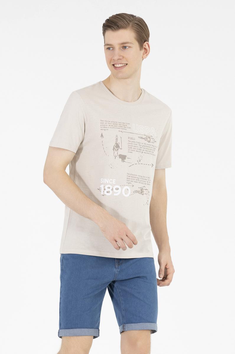 Erkek Taş Bisiklet Yaka Tişört