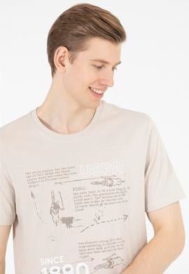 Erkek Taş Bisiklet Yaka Tişört - 50263321034