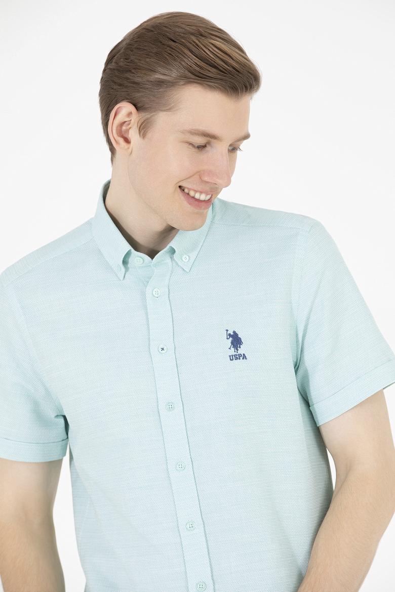 Erkek Su Yeşili Kısa Kollu Gömlek - 50263530014