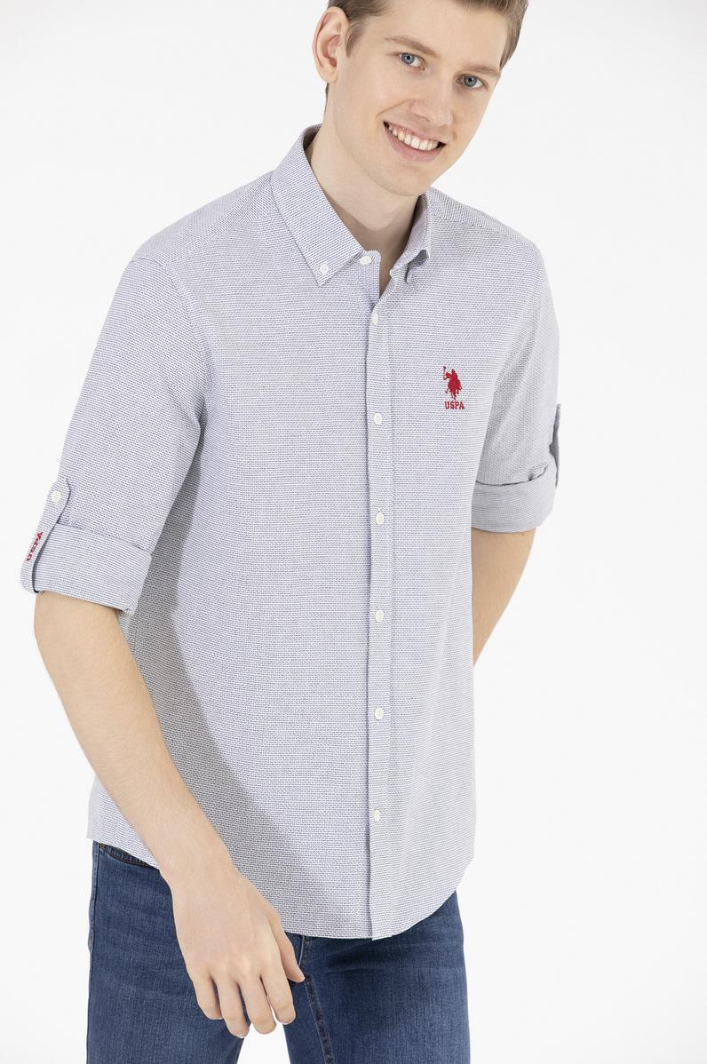 Erkek Lacivert Uzun Kollu Gömlek