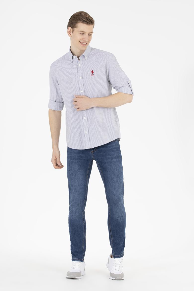 Erkek Lacivert Uzun Kollu Gömlek - 50265492005