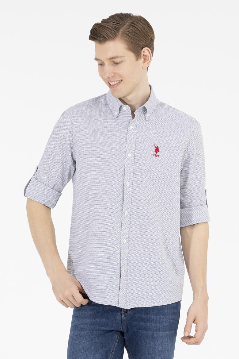 Erkek Lacivert Uzun Kollu Gömlek