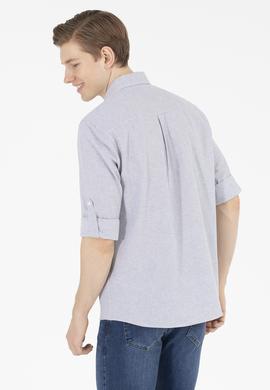 Erkek Lacivert Uzun Kollu Gömlek - 50265492005