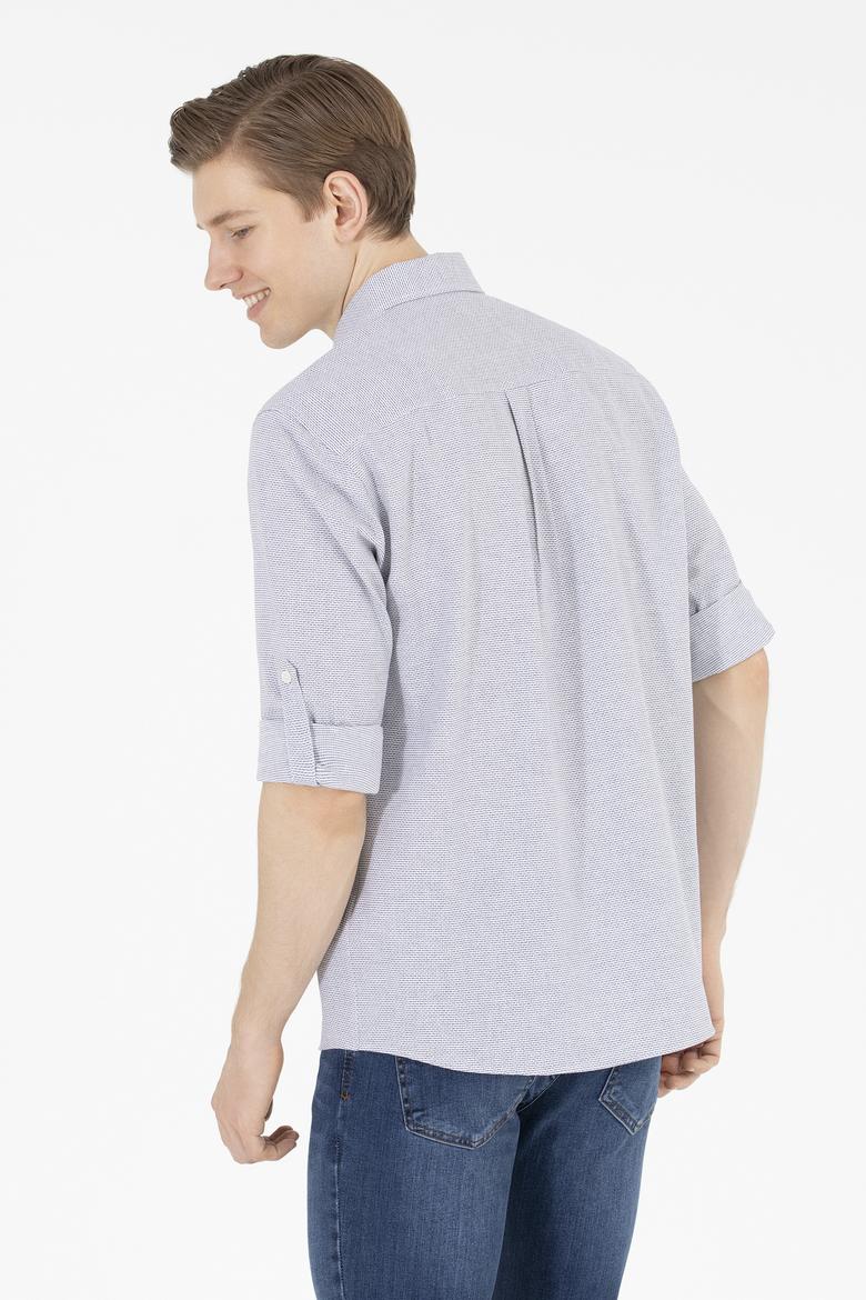 Erkek Lacivert Uzun Kollu Gömlek - 50265492005