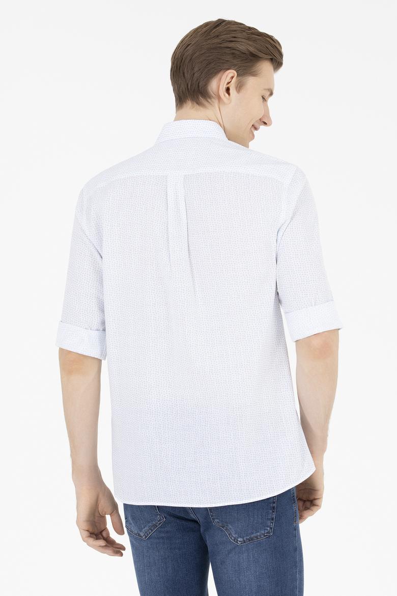 Erkek Beyaz Uzun Kollu Gömlek - 50264380017