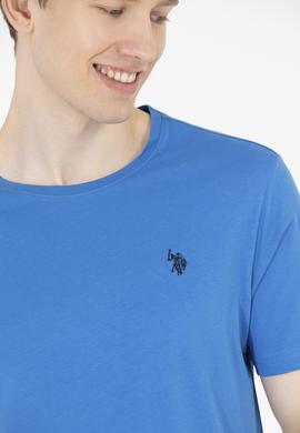 Erkek Saks Basic Bisiklet Yaka Tişört - 50262974061