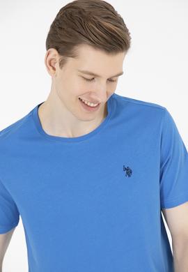 Erkek Saks Basic Bisiklet Yaka Tişört - 50262974061