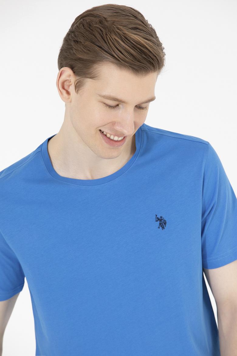 Erkek Saks Basic Bisiklet Yaka Tişört - 50262974061