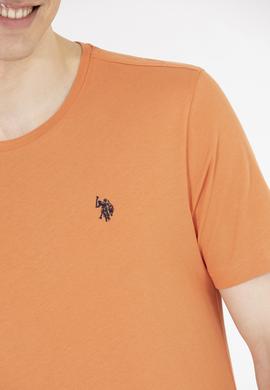 Erkek Kiremit Basic Bisiklet Yaka Tişört - 50262974071