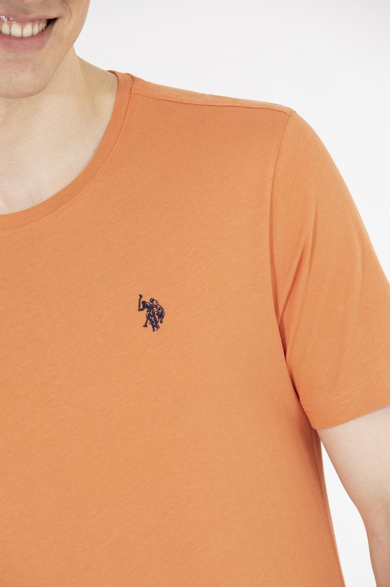 Erkek Kiremit Basic Bisiklet Yaka Tişört