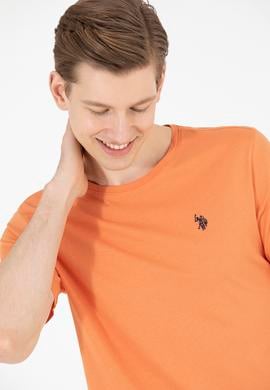 Erkek Kiremit Basic Bisiklet Yaka Tişört - 50262974071