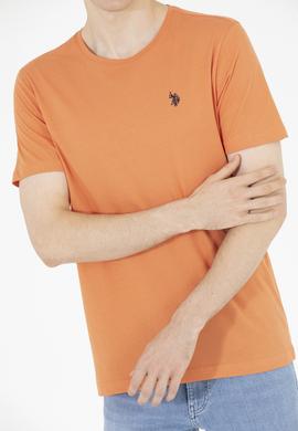 Erkek Kiremit Basic Bisiklet Yaka Tişört - 50262974071