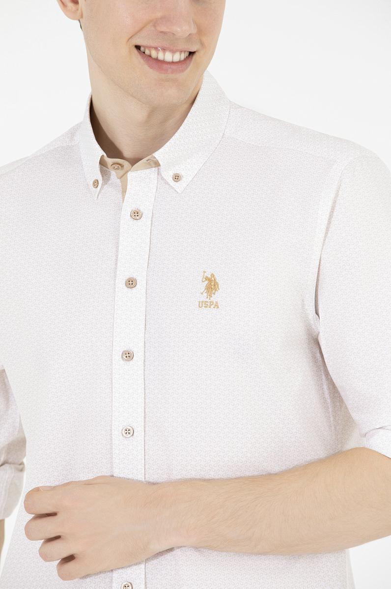 Erkek Camel Uzun Kollu Gömlek