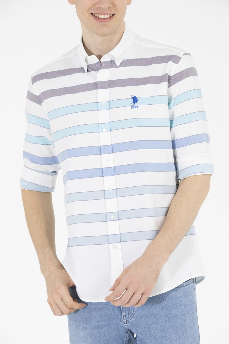 Erkek Mavi Uzun Kollu Gömlek - 50264086003