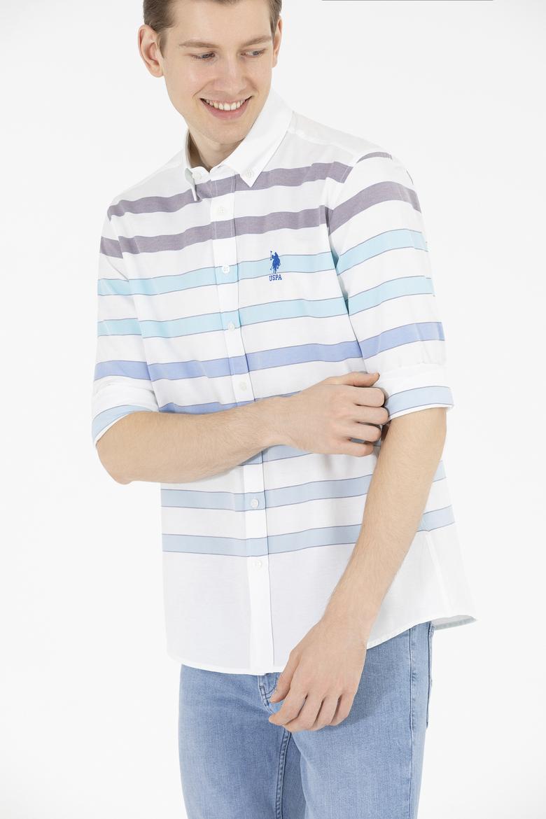 Erkek Mavi Uzun Kollu Gömlek - 50264086003