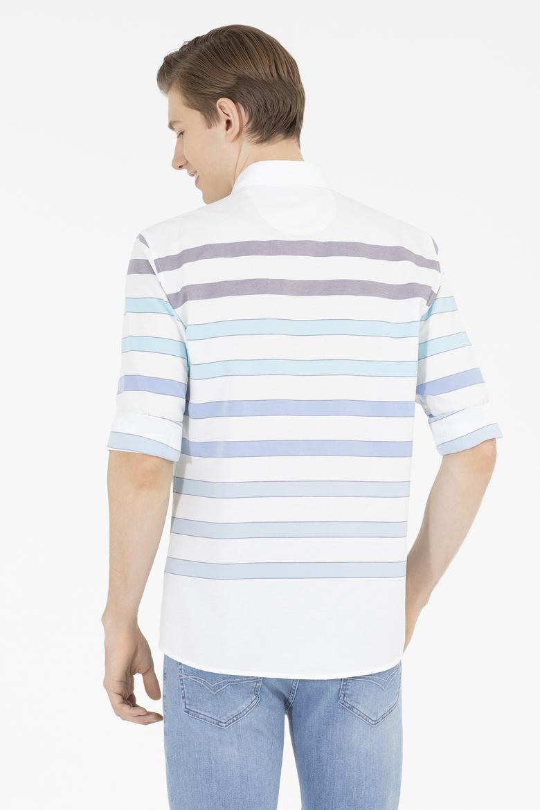 Erkek Mavi Uzun Kollu Gömlek - 50264086003