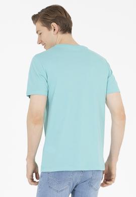 Erkek Mint Basic Bisiklet Yaka Tişört - 50262974048