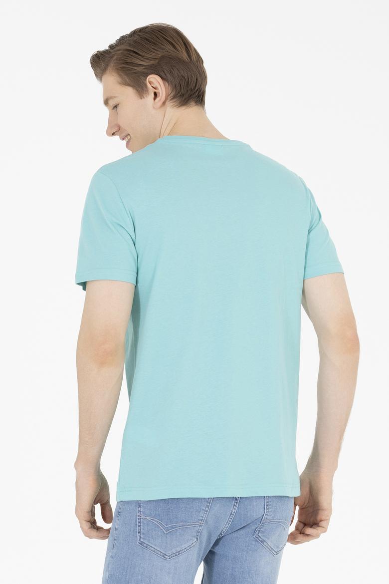 Erkek Mint Basic Bisiklet Yaka Tişört - 50262974048