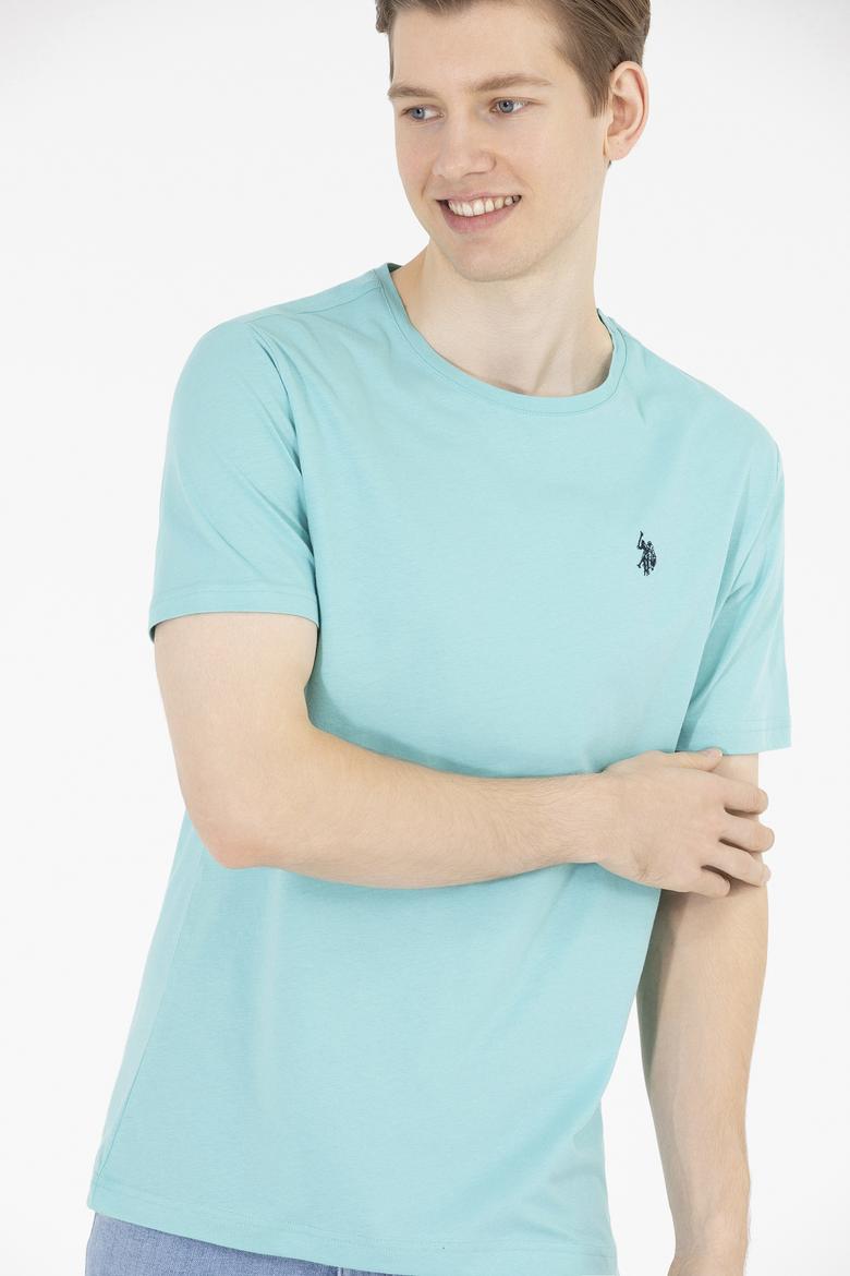 Erkek Mint Basic Bisiklet Yaka Tişört - 50262974048