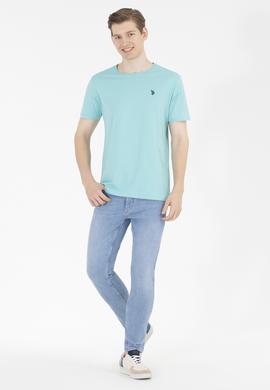 Erkek Mint Basic Bisiklet Yaka Tişört - 50262974048