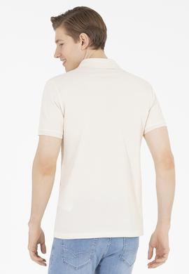 Erkek Krem Basic Polo Yaka Tişört - 50262933495