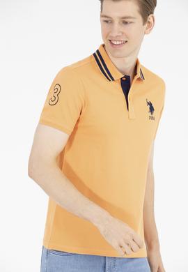 Erkek Turuncu Basic Polo Yaka Tişört - 50263001068