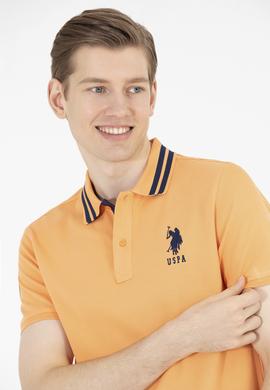 Erkek Turuncu Basic Polo Yaka Tişört - 50263001068