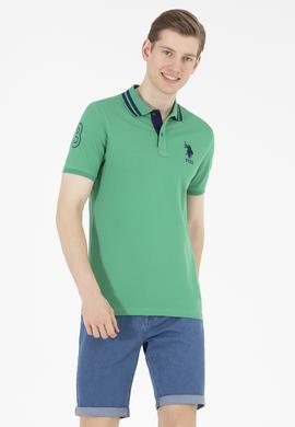 Erkek Yeşil Basic Polo Yaka Tişört - 50263001119