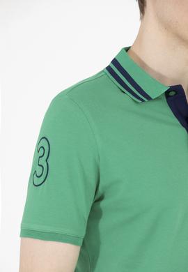 Erkek Yeşil Basic Polo Yaka Tişört - 50263001119