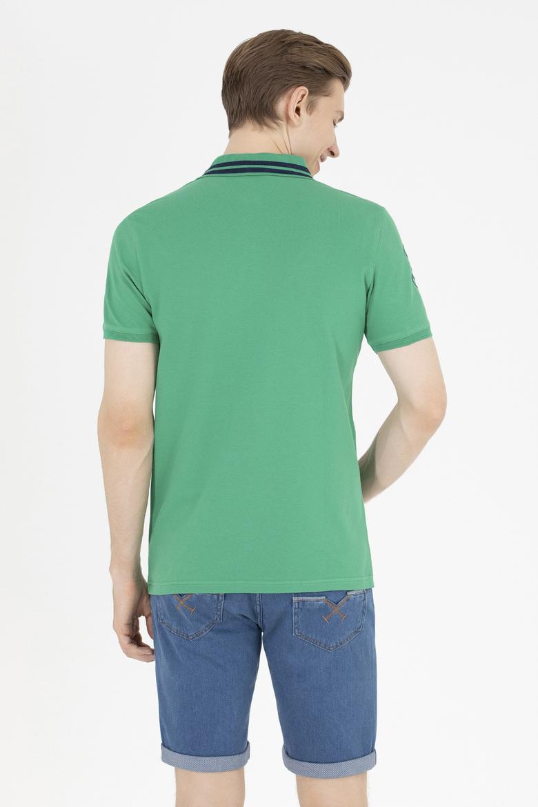 Erkek Yeşil Basic Polo Yaka Tişört - 50263001119