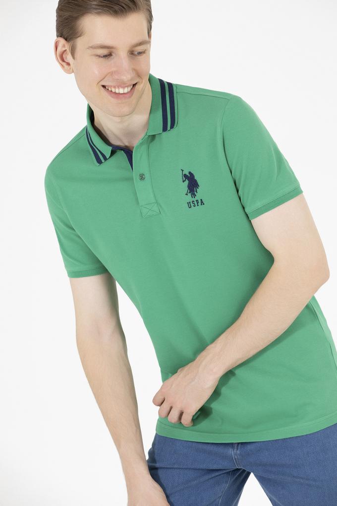 Erkek Yeşil Basic Polo Yaka Tişört