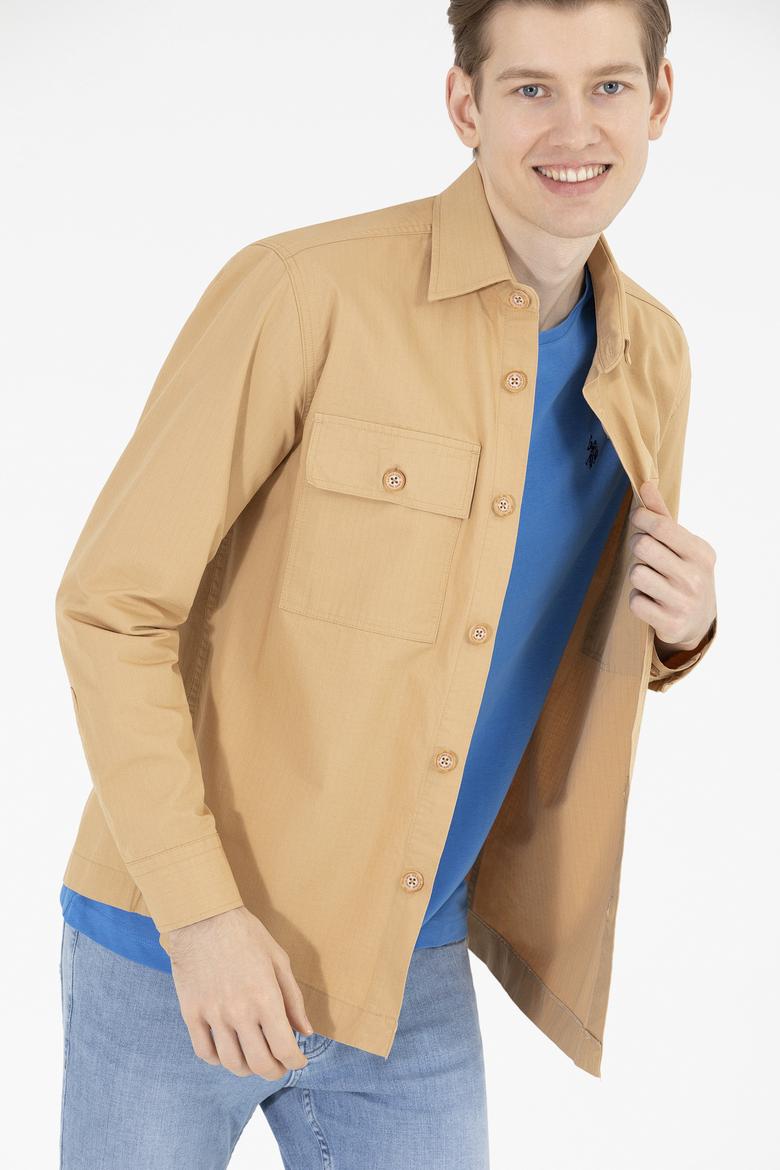 Erkek Camel Uzun Kollu Gömlek - 50264310034