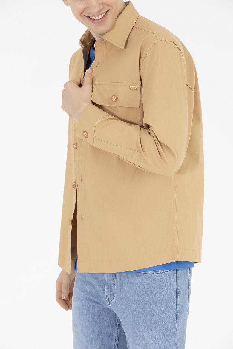 Erkek Camel Uzun Kollu Gömlek - 50264310034