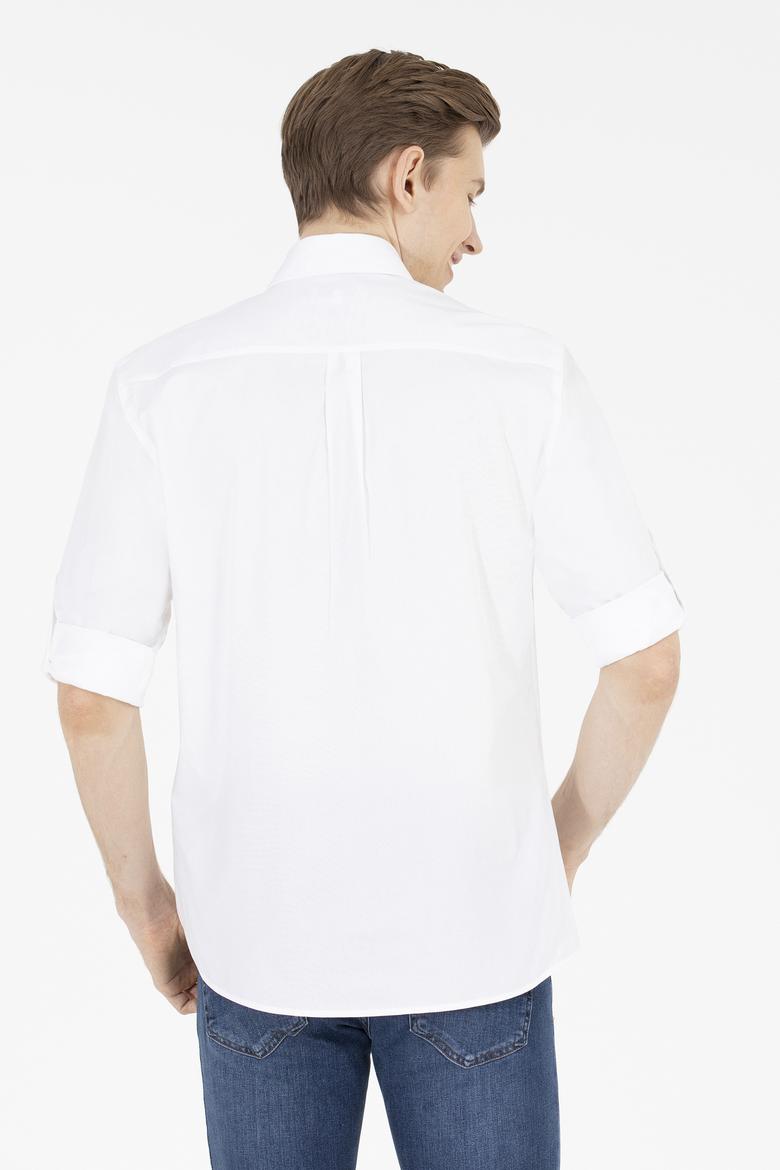 Erkek Beyaz Uzun Kollu Gömlek - 50263361005