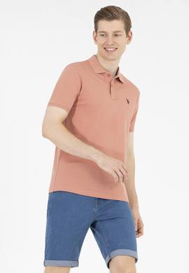 Erkek Pudra Basic Polo Yaka Tişört - 50262933345