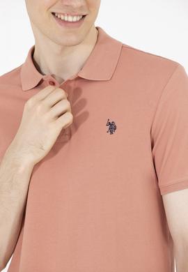 Erkek Pudra Basic Polo Yaka Tişört - 50262933345