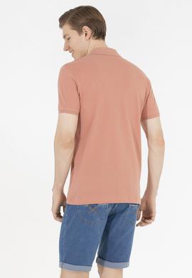Erkek Pudra Basic Polo Yaka Tişört - 50262933345