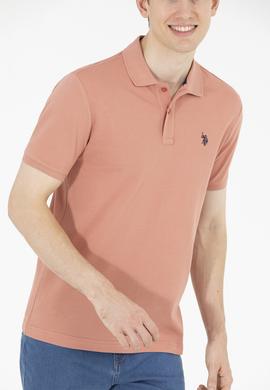 Erkek Pudra Basic Polo Yaka Tişört - 50262933345
