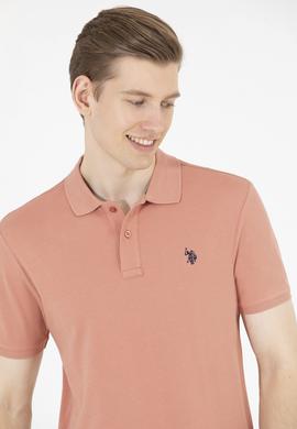 Erkek Pudra Basic Polo Yaka Tişört - 50262933345