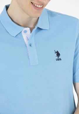 Erkek Turkuaz Basic Polo Yaka Tişört - 50263236097