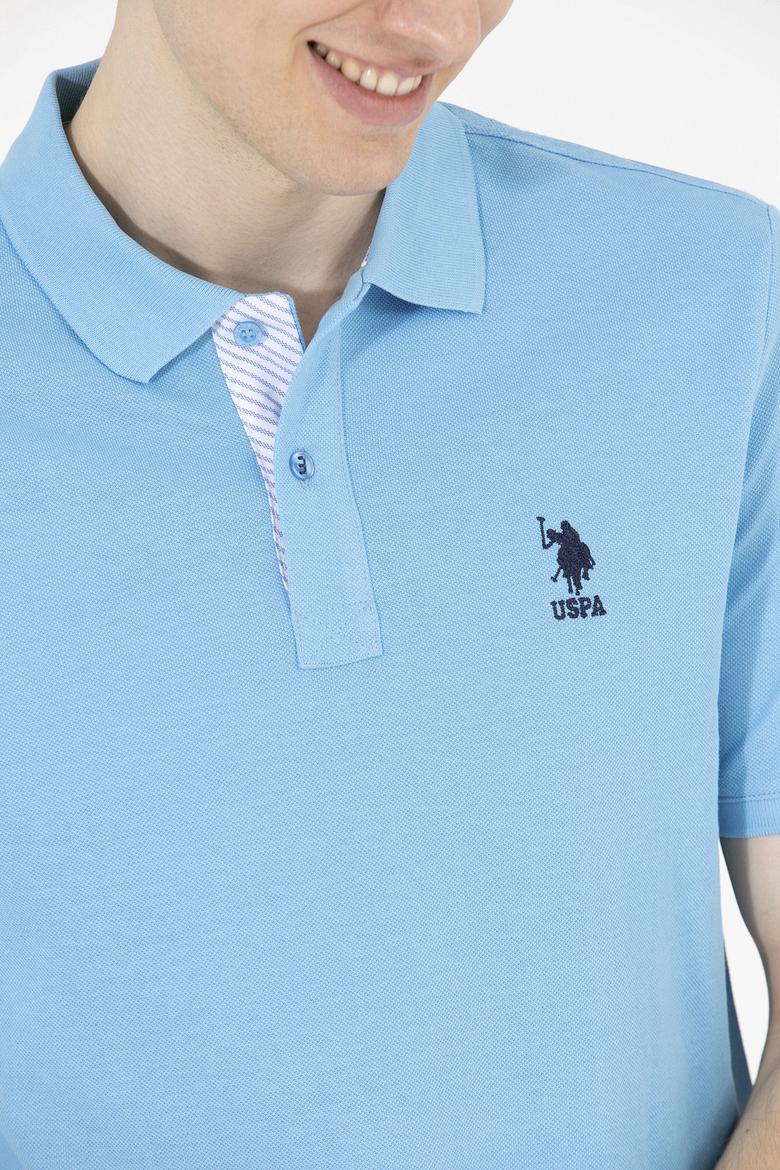 Erkek Turkuaz Basic Polo Yaka Tişört - 50263236097