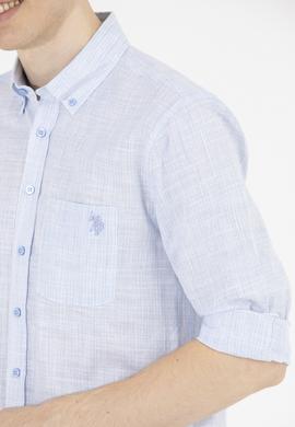 Erkek Mavi Uzun Kollu Gömlek - 50263702024