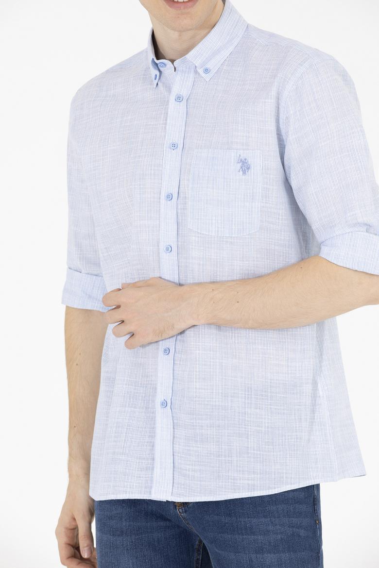 Erkek Mavi Uzun Kollu Gömlek - 50263702024