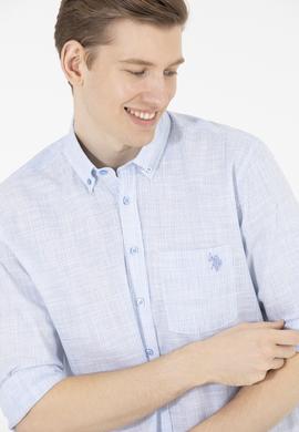 Erkek Mavi Uzun Kollu Gömlek - 50263702024