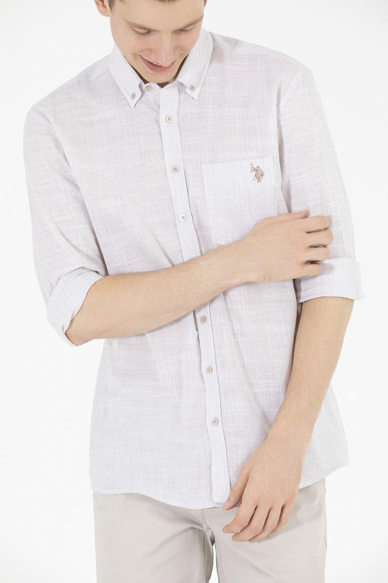 Erkek Taş Uzun Kollu Gömlek - 50263702033