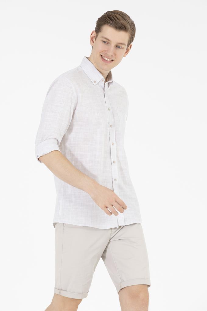 Erkek Taş Uzun Kollu Gömlek