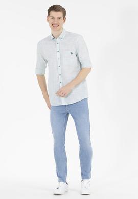 Erkek Yeşil Uzun Kollu Gömlek - 50263702042